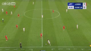 这球漂亮！基莱斯晃飞魏震单刀破门，津门虎1-1扳平海港！
